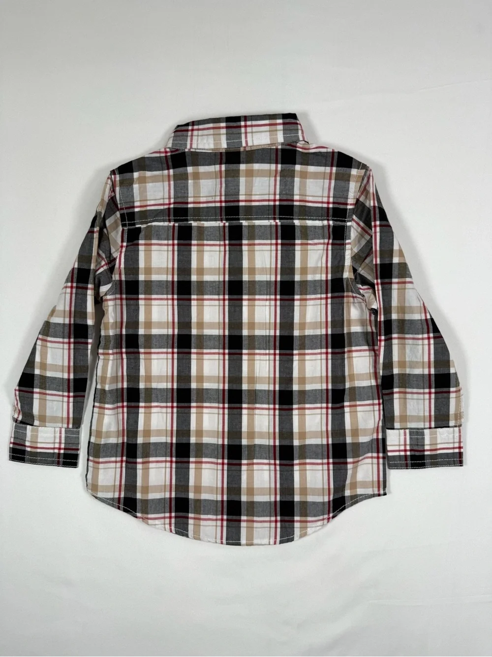 NWT DRESSED UP BY GYMBOREE Tartan Plaid 100% Cotton Button Down Rustic Preppy 2T